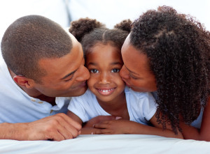 Parents and daughter